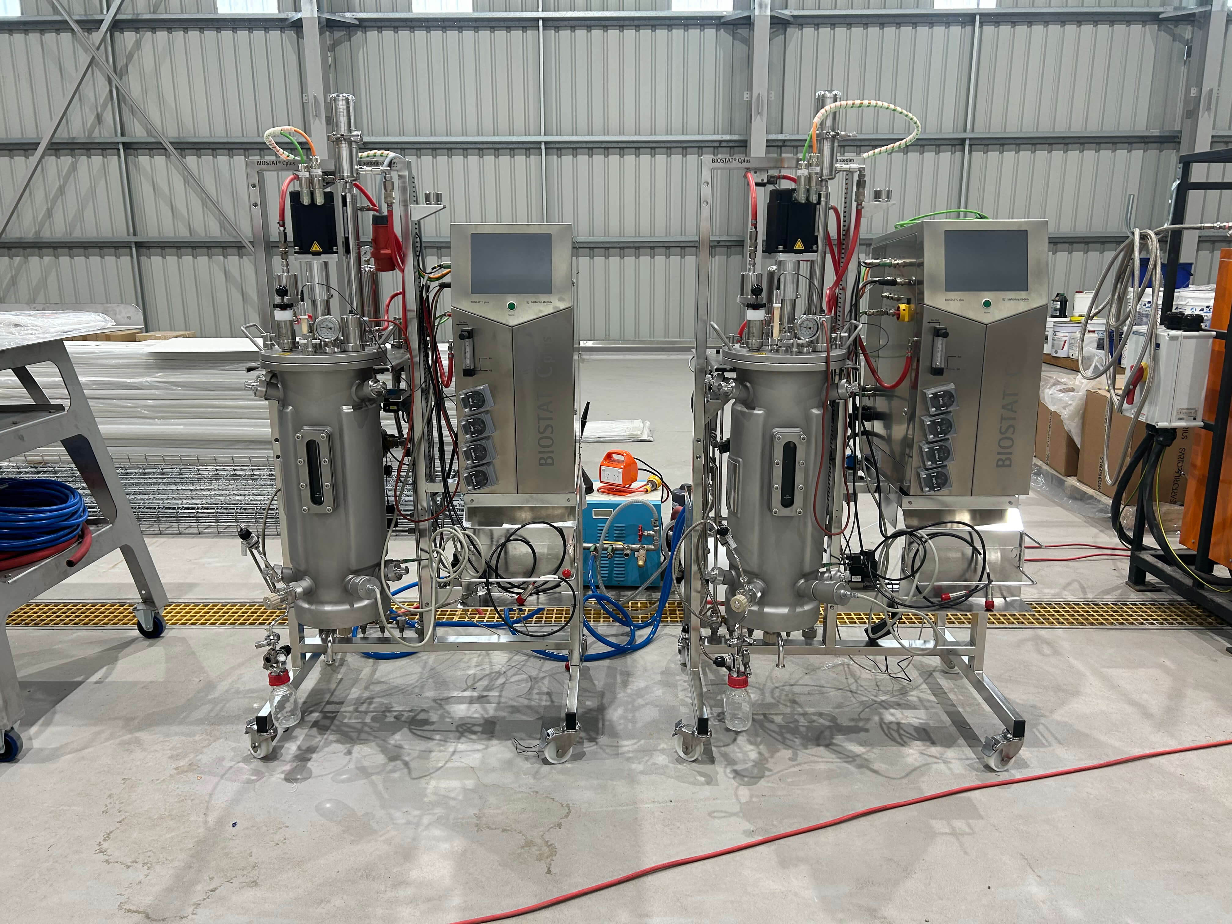 Equipment in a workshop used for yeast engineering.