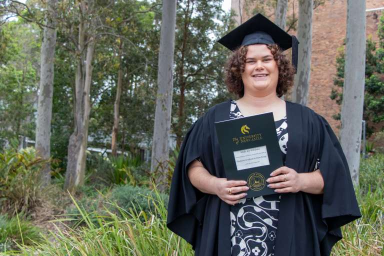 University of Newcastle's first clean energy graduate, Millie Williams