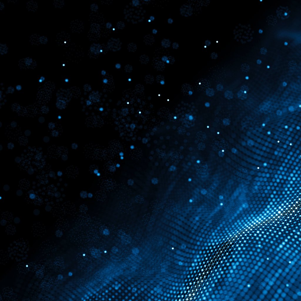 Data technology background. Abstract background. Connecting dots and lines on dark background. 3D rendering. 4k.